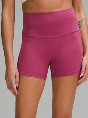 LULULEMON ALIGN HIGHRISE SHORT 4" Pink Sz. 8 New NWT stretch butterfly soft